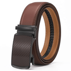 ✨️Idéal pour la fête des pères🎁 Ceinture à cliquet en cuir avec boucle réglable💼