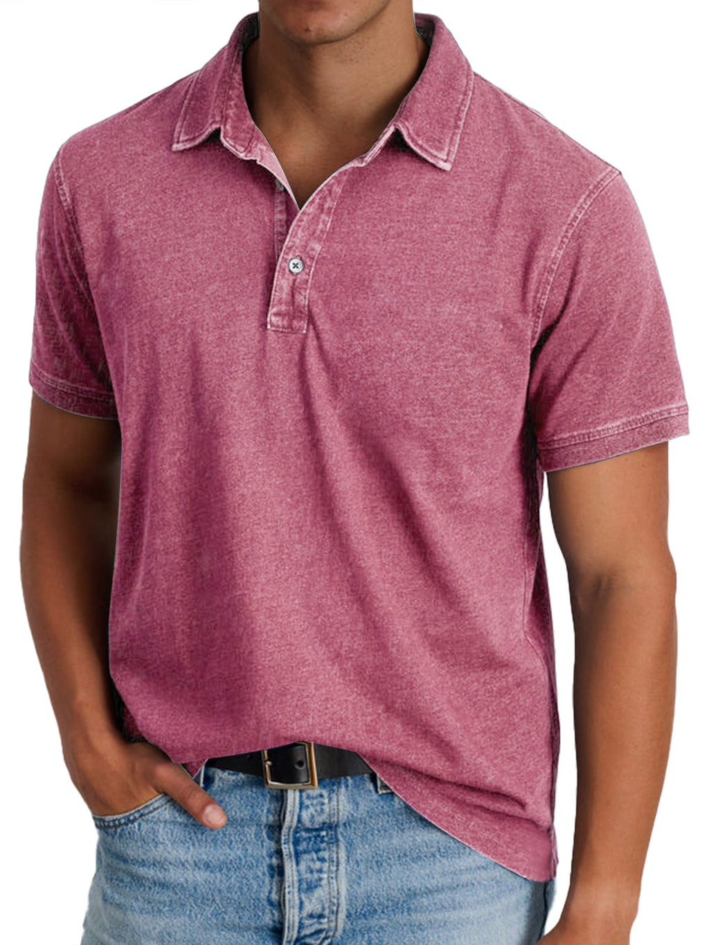 PABLO - Polo de manga corta con efecto lavado vintage™