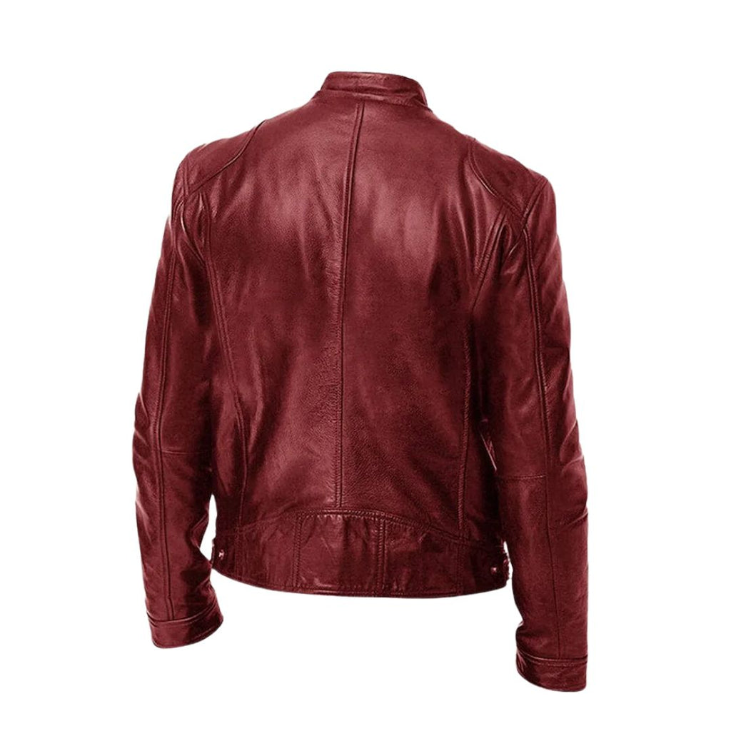 RAÚL - Chaqueta de efecto piel estilo biker con cuello tira™