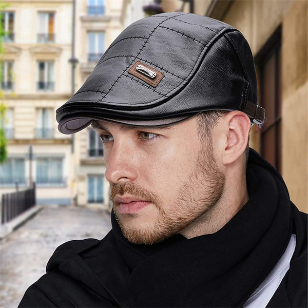 Vente chaude de vacances à 50 % de réduction - Béret en cuir nouvelle mode