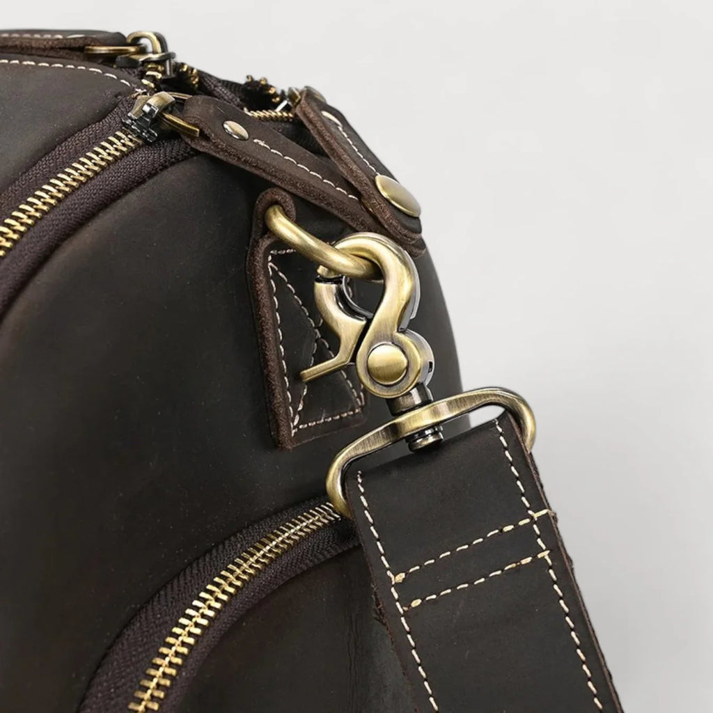 WILLY – Bolso Porta-Trajes Convertible en Cuero Premium (Ruedas)