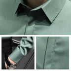 🔥49% de réduction👔Chemise boutonnée infroissable pour hommes