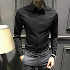 🔥49% de réduction👔Chemise boutonnée infroissable pour hommes
