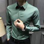 🔥49% de réduction👔Chemise boutonnée infroissable pour hommes