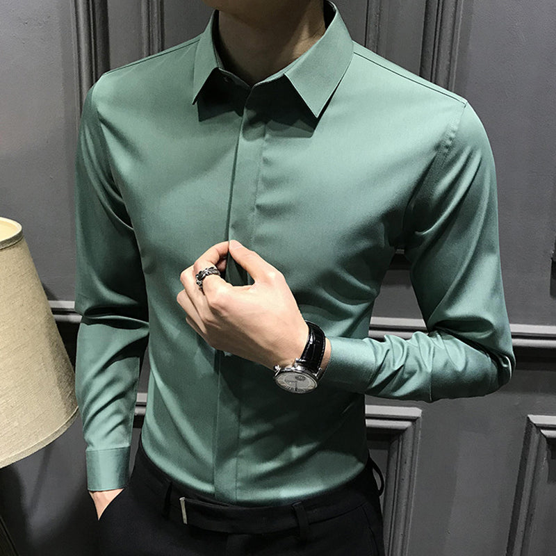🔥49% de réduction👔Chemise boutonnée infroissable pour hommes