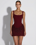 REBECA - Minivestido encorsetado con lentejuelas y brillo™