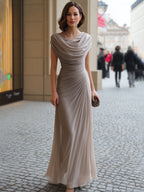 ISABEL - Vestido largo con cuello desbocado™