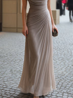 ISABEL - Vestido largo con cuello desbocado™