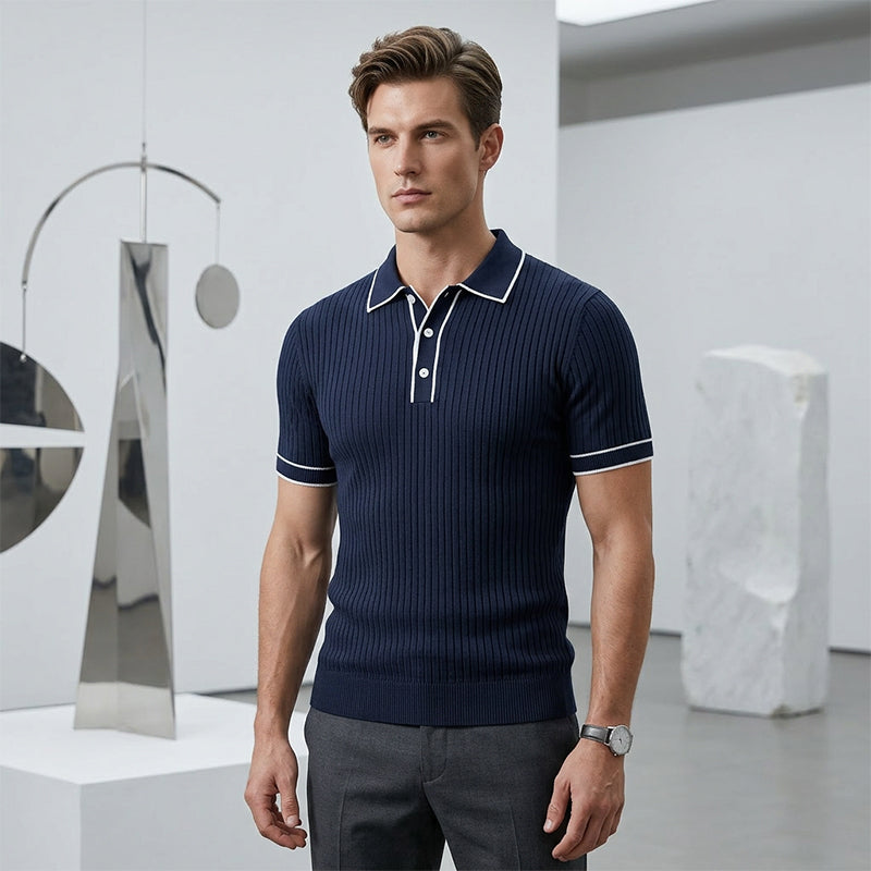 👕 50% RABATT! 🌞 Lässiges Sommer-Polohemd mit Kurzen Ärmeln – Atmungsaktive Baumwolle, Moderne Passform & Ideal Für Freizeit & Arbeit 💼
