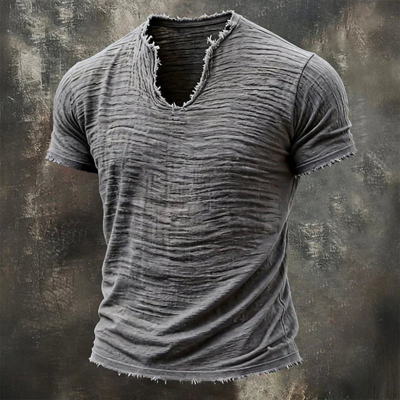 FRAN | Camiseta Vintage con Cuello en V