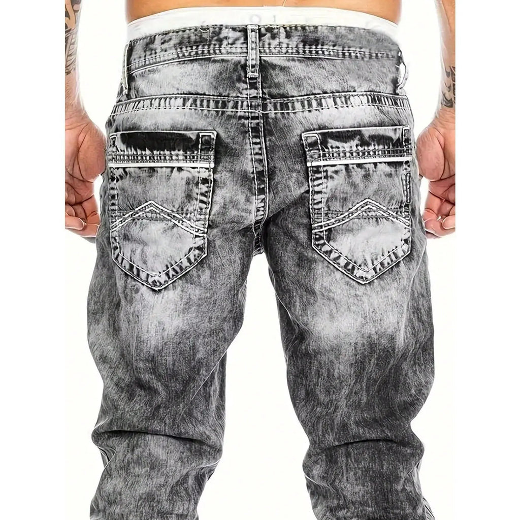 💎 -44% ANGEBOT! 💎 Herren Sommer-Jeans: Leichter Stretch, Gerader Schnitt & Vintage-Look