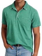 PABLO - Polo de manga corta con efecto lavado vintage™