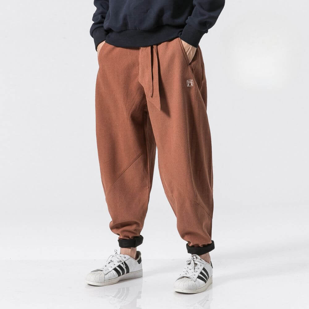 Akio Pantalón Harem Cómodo de Invierno