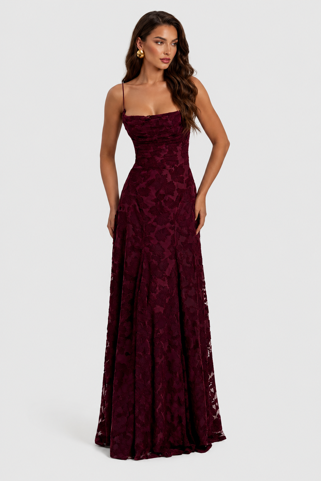 SOFÍA - Vestido largo de encaje floral™