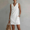 AITANA-Vestido Ajustado con Cuello Drapeado™