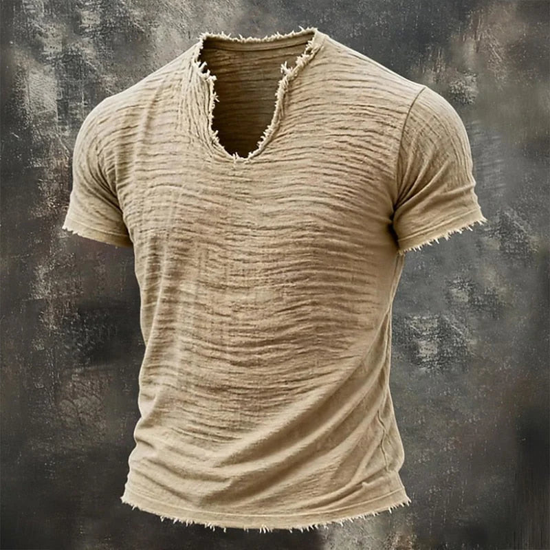 FRAN | Camiseta Vintage con Cuello en V