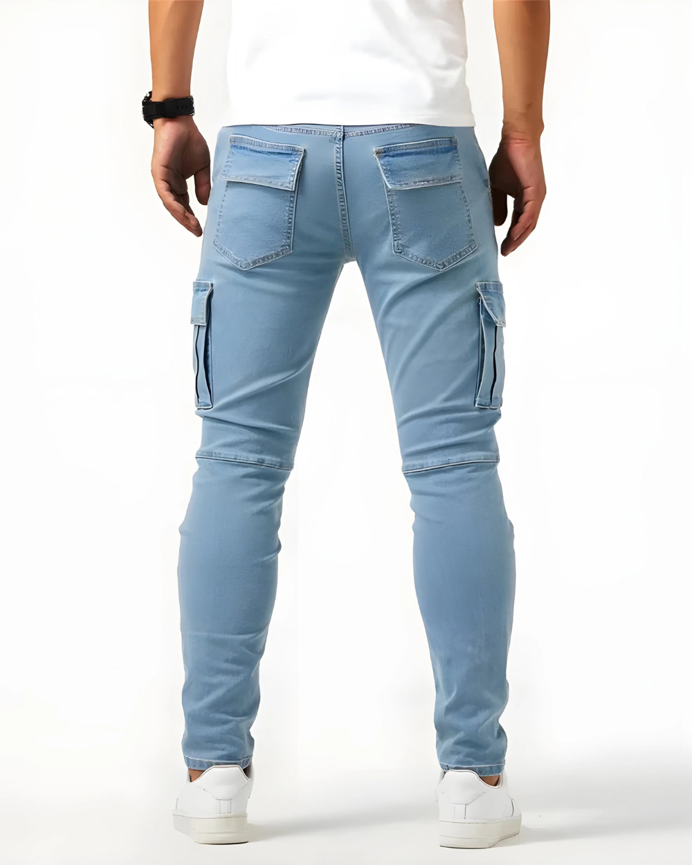 HUGO - Pantalones cargo elásticos de corte slim fit™
