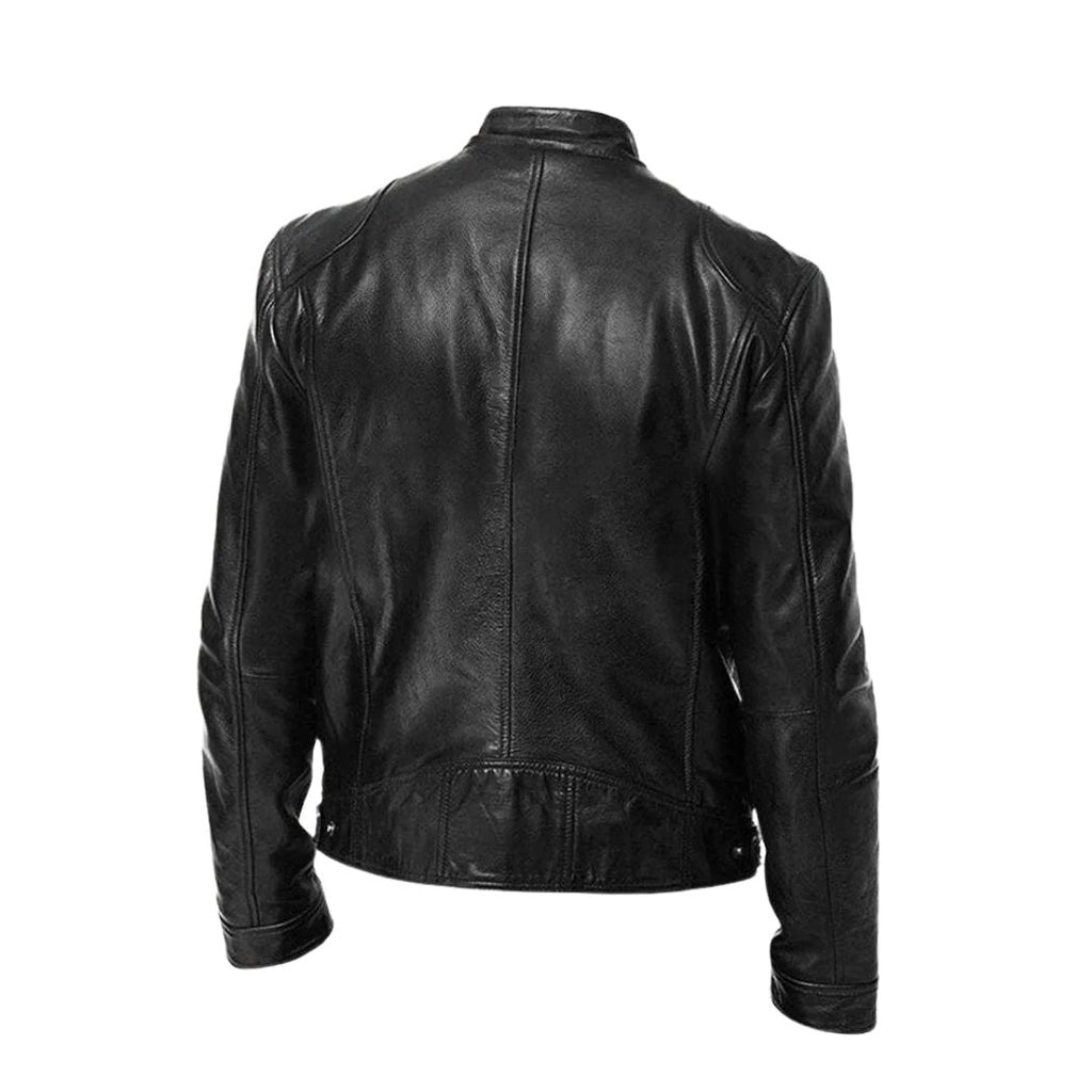 RAÚL - Chaqueta de efecto piel estilo biker con cuello tira™