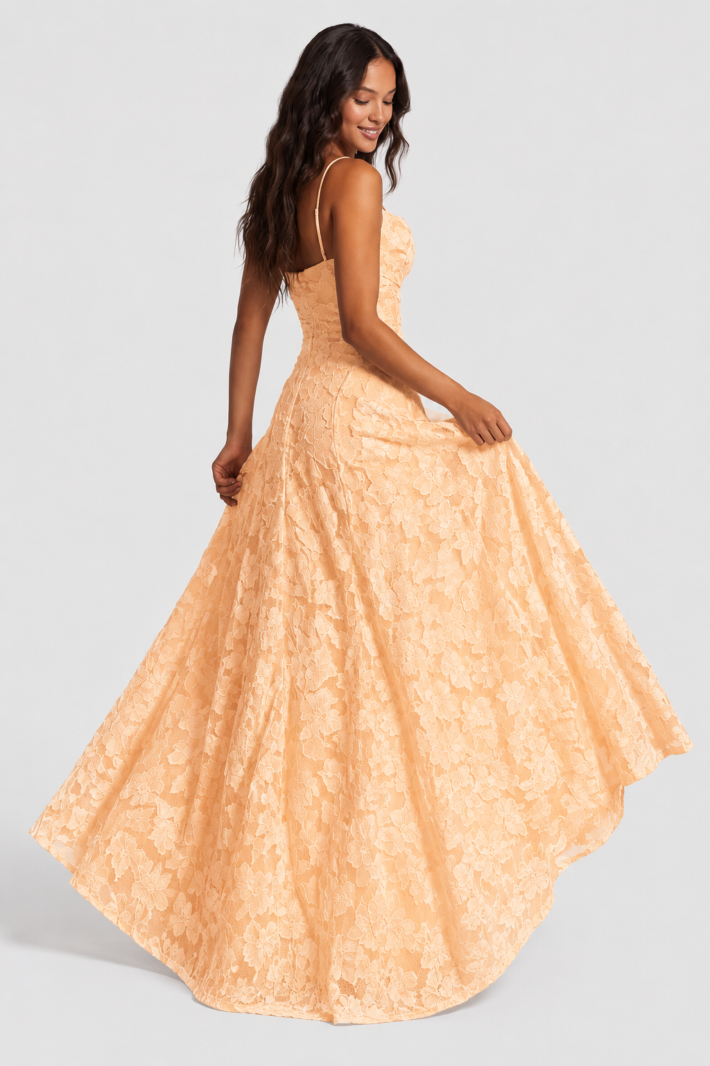 SOFÍA - Vestido largo de encaje floral™