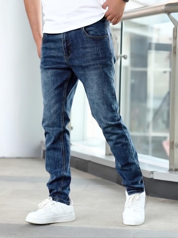 DANIEL - Pantalones vaqueros de corte recto ajustado y efecto desgastado™