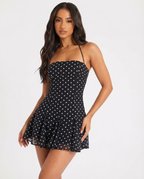 AURA - Minivestido de lunares con espalda descubierta™
