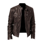 RAÚL - Chaqueta de efecto piel estilo biker con cuello tira™