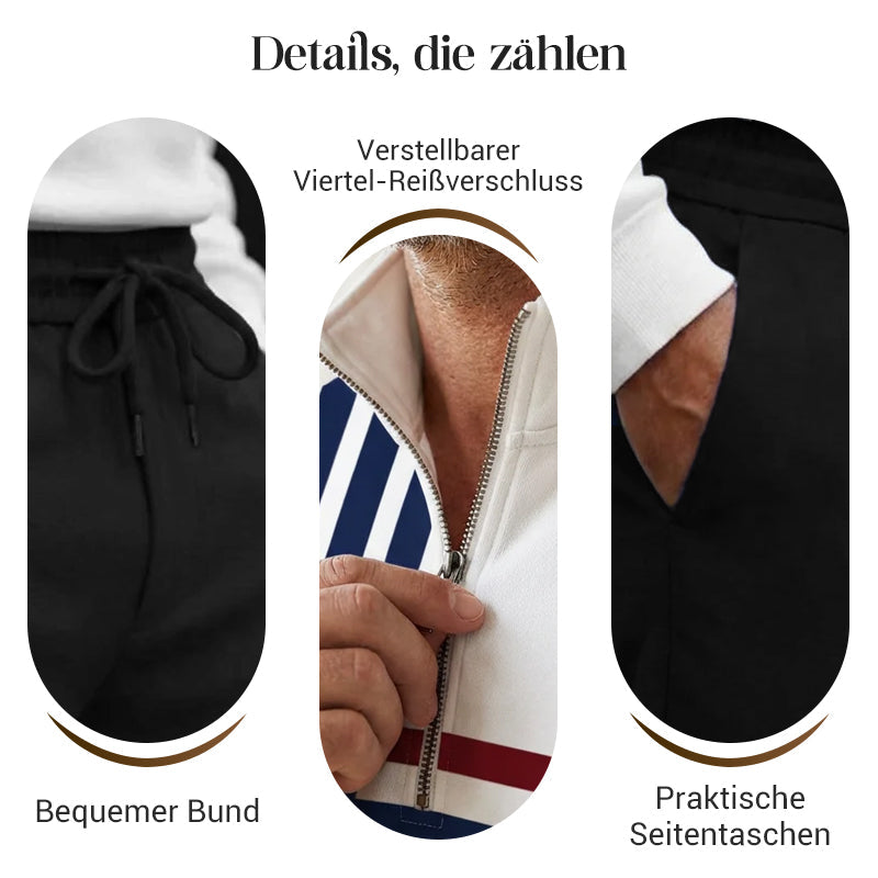 👕 50% RABATT! 🔥 Herren-Set mit Grafikprint – Pullover & Hose – Lässiger Streetstyle, Bequemer Stoff & Perfektes Match 👖