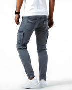 HUGO - Pantalones cargo elásticos de corte slim fit™