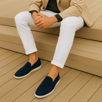 ADRIÁN - Mocasines de ante con suela contrastada y diseño atemporal™