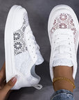 Lonneke | Elegante kanten sneakers