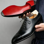 LORENZO - Zapatos Oxford de vestir con suela escarlata y acabado pulido™
