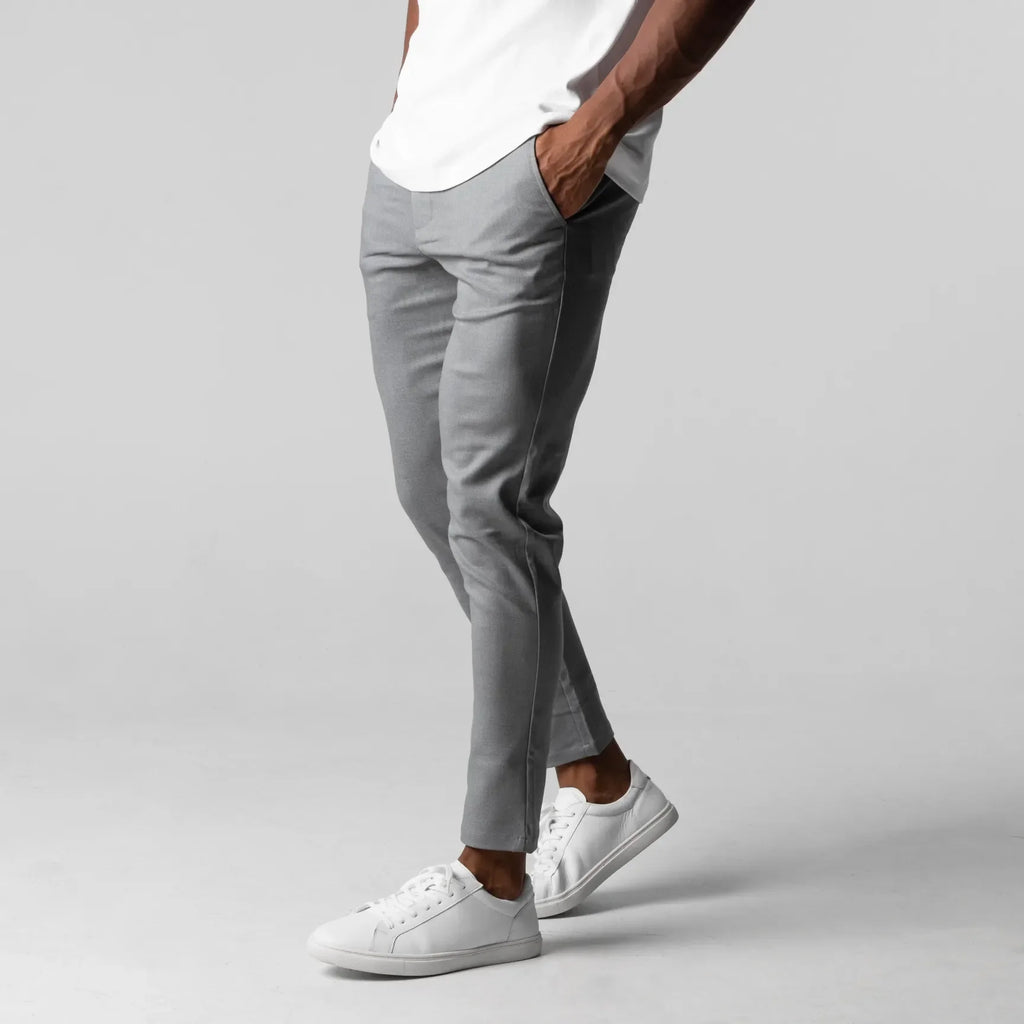 BRUNO - Pantalones chinos elásticos de corte entallado y estilo sartorial™