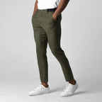 BRUNO - Pantalones chinos elásticos de corte entallado y estilo sartorial™
