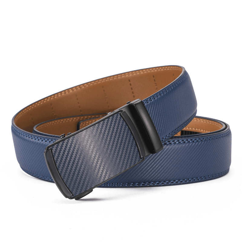 ✨️Idéal pour la fête des pères🎁 Ceinture à cliquet en cuir avec boucle réglable💼