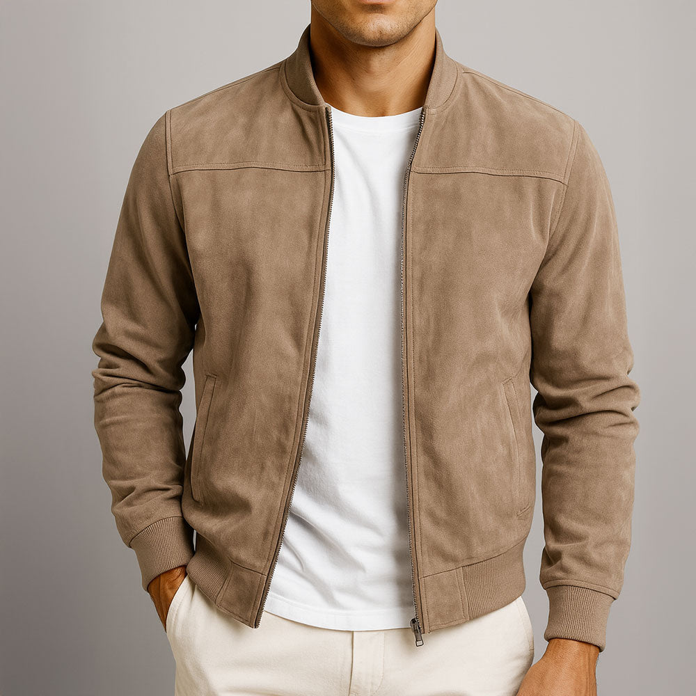 GERARD - Chaqueta bomber de aspecto ante para hombre™