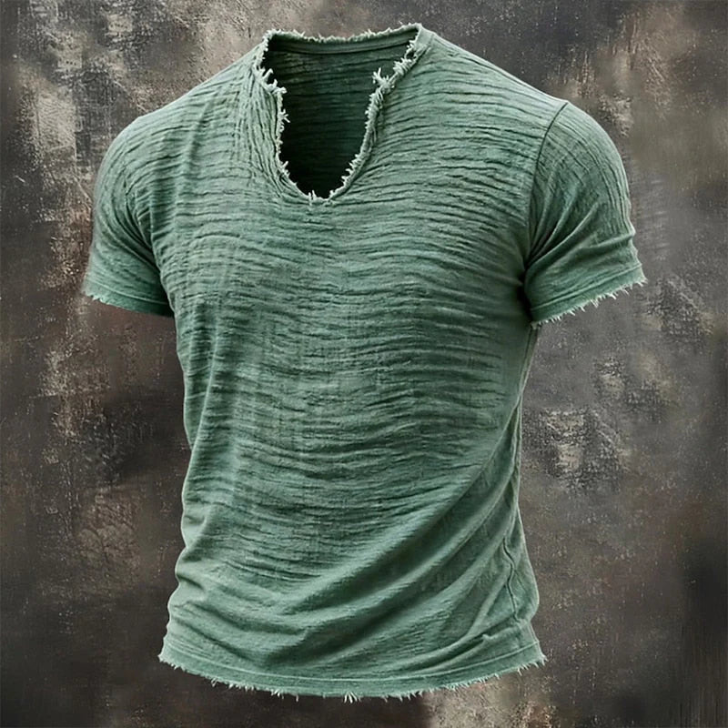 FRAN | Camiseta Vintage con Cuello en V