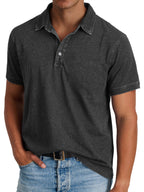 PABLO - Polo de manga corta con efecto lavado vintage™