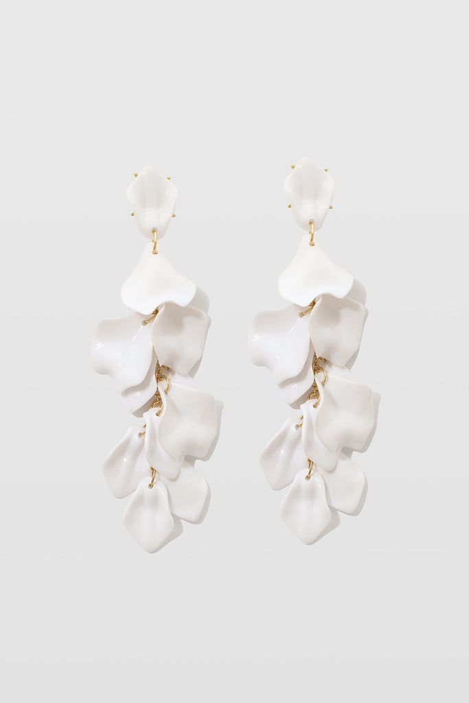 Pendientes de Gotas de Pétalos de Orquídea