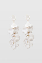 Pendientes de Gotas de Pétalos de Orquídea