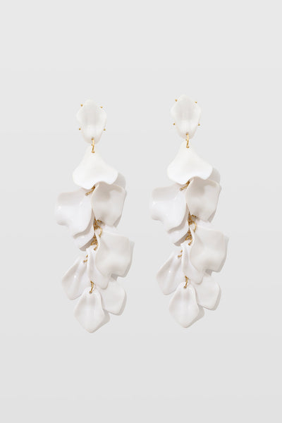 Pendientes de Gotas de Pétalos de Orquídea