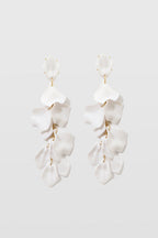 Pendientes de Gotas de Pétalos de Orquídea