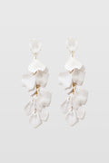 Pendientes de Gotas de Pétalos de Orquídea
