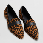 ELIA - Mocasín plano de ante suave con puntera estilizada y diseño ergonómico™