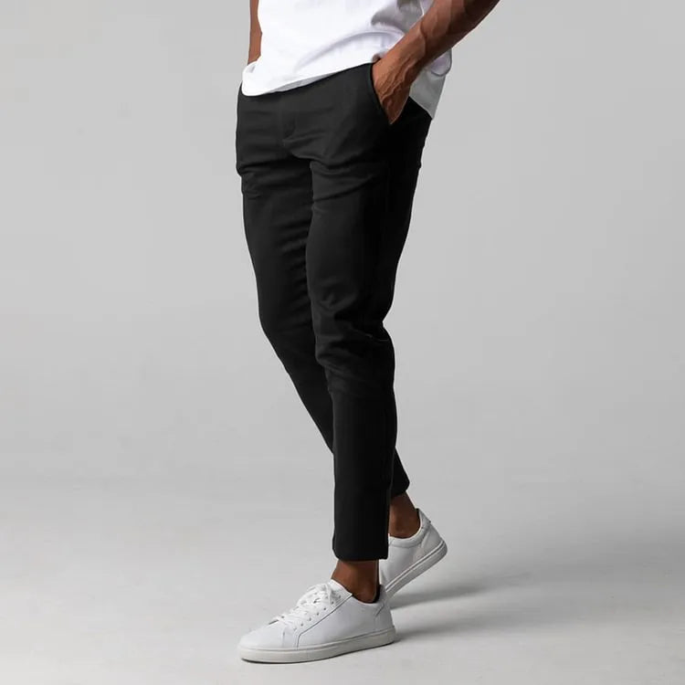 BRUNO - Pantalones chinos elásticos de corte entallado y estilo sartorial™