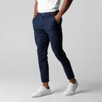 BRUNO - Pantalones chinos elásticos de corte entallado y estilo sartorial™