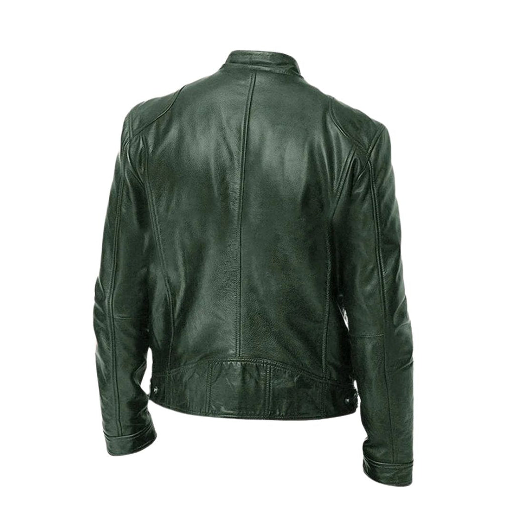 RAÚL - Chaqueta de efecto piel estilo biker con cuello tira™