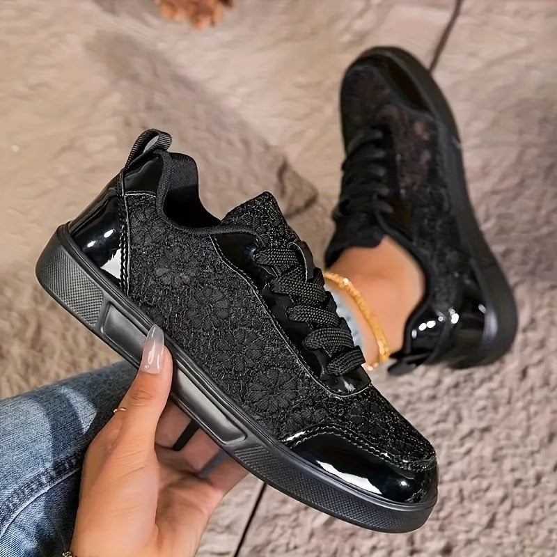 Lonneke | Elegante kanten sneakers