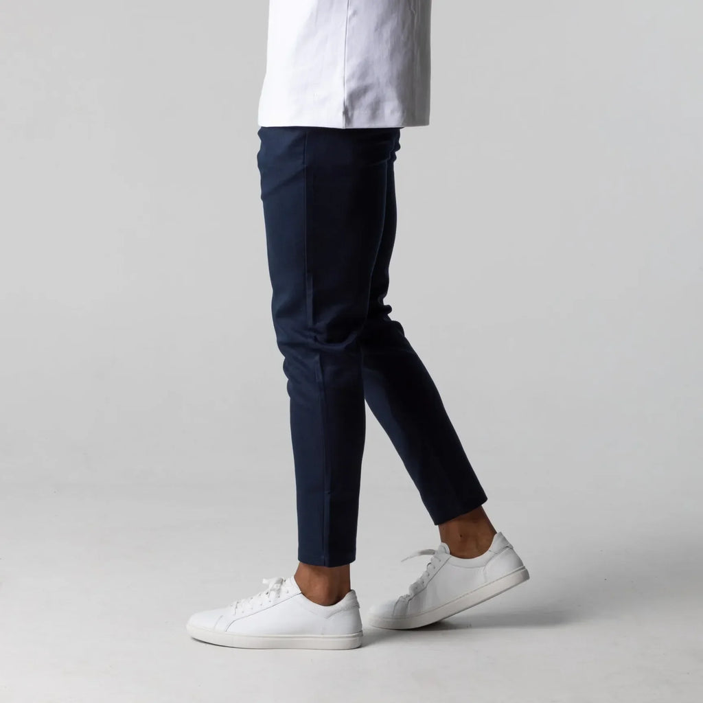 BRUNO - Pantalones chinos elásticos de corte entallado y estilo sartorial™