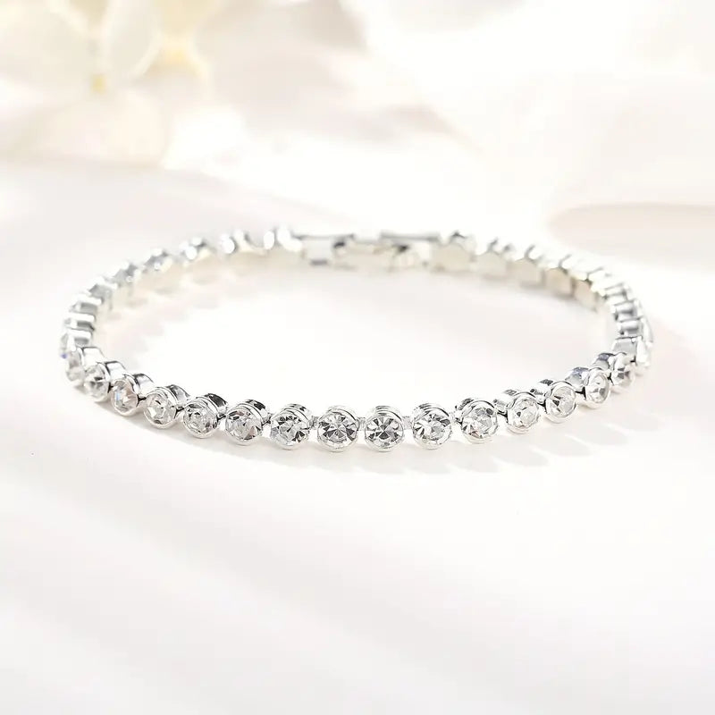 ELISA - Pulsera riviére de tenis en plata con circonias de corte brillante™