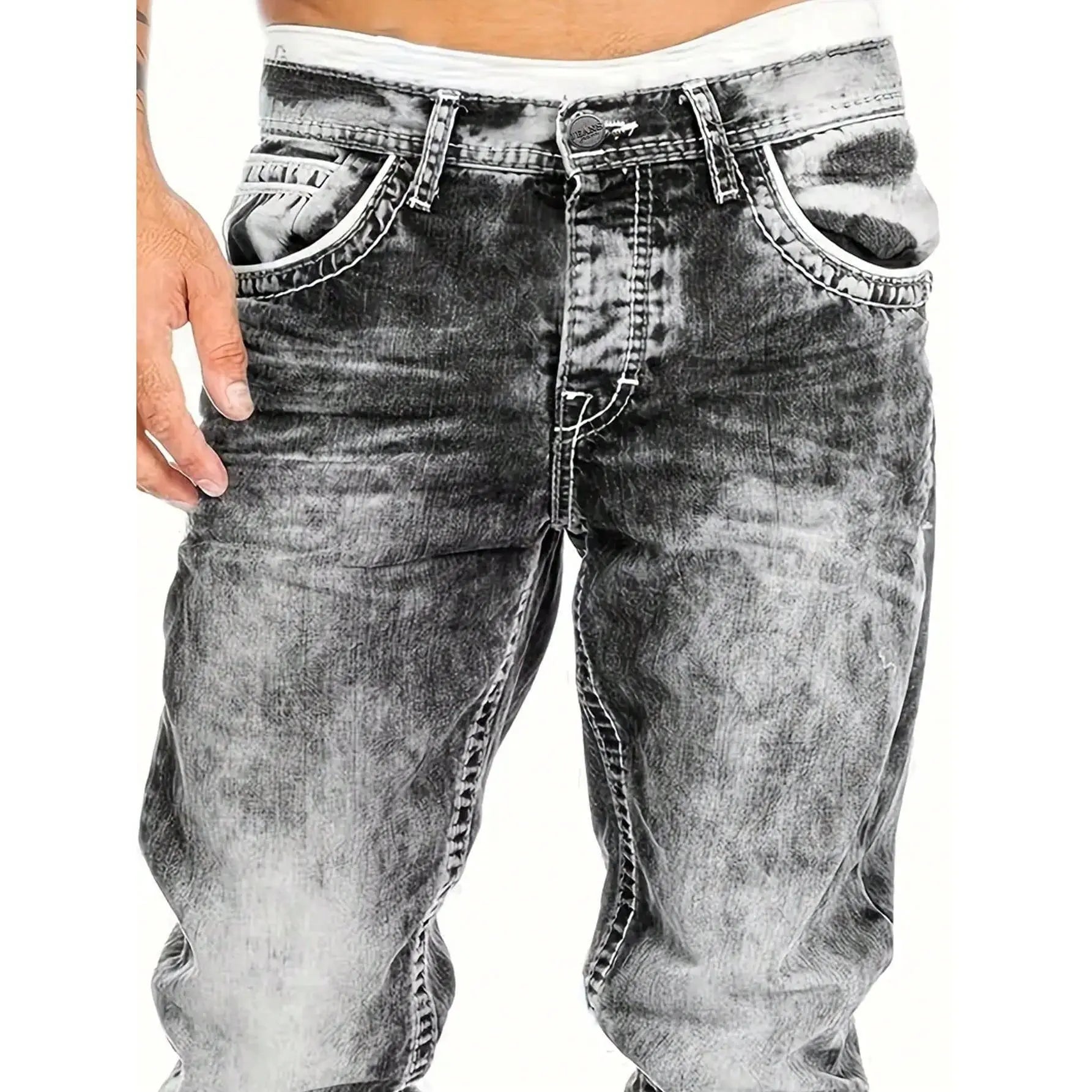 💎 -44% ANGEBOT! 💎 Herren Sommer-Jeans: Leichter Stretch, Gerader Schnitt & Vintage-Look